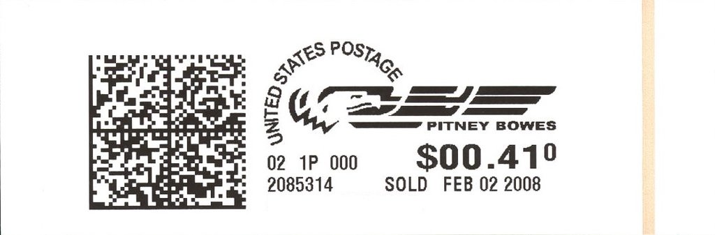 Pitney Bowes With Eagle at Right