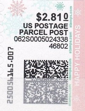 Stamp, Snowflakes, United States of America,  