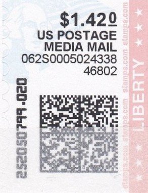 Stamp, George Washington and Flag, United States of America,  