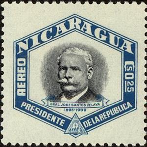 Stamp, José Santos Zelaya López (1853-1919), Nicaragua,  , Heads of State
