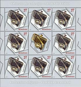 Mini Sheet, Balda Pontina camera (Germany) MS, Romania,  , Cameras