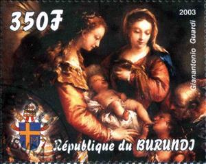 Stamp, Giantonio Guardi, Cinderellas,  , Paintings