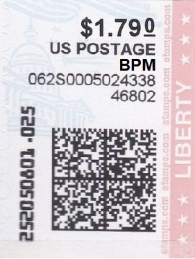 Stamp, Capitol Building and Flag, United States of America,  
