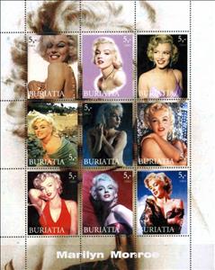 Mini Sheet, Marylin Monroe, Cinderellas,  , Actors, People