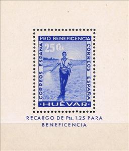 Souvenir Sheet, Huévar - HB Pro-Beneficiencia, Spain,  