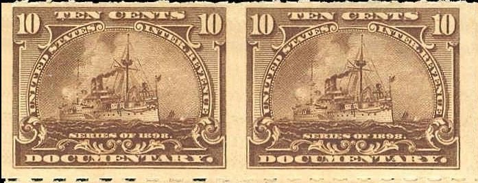 Revenue Stamp, Documentary/Battleship, United States of America,  , Ships