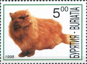Stamp, Cats, Cinderellas,  , Animals (Fauna), Cats