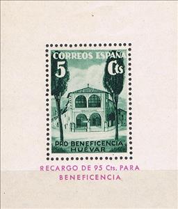 Souvenir Sheet, Huévar - HB Pro-Beneficiencia, Spain,  
