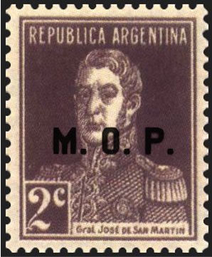 Francisco de San Martín (1778-1850), ovpt. "M.O.P."