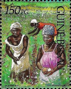 Stamp, Weaving, Guinea-Bissau,  