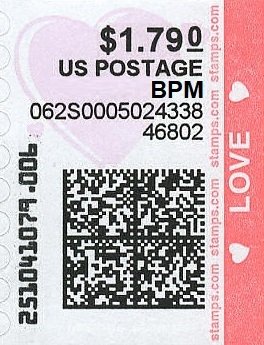 Stamp, Love, United States of America,  