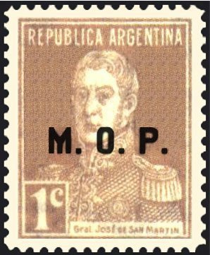 Francisco de San Martín (1778-1850), ovpt. "M.O.P."