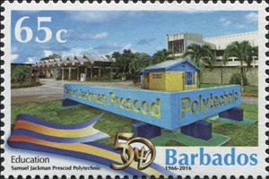 Stamp, The Samuel Jackman Prescod Polytechnic, Barbados,  