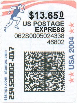Stamp, Running, United States of America,  