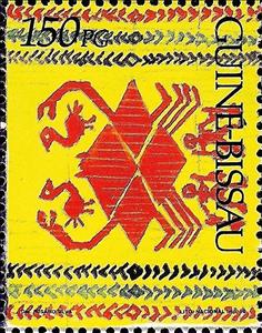 Stamp, Weaving, Guinea-Bissau,  