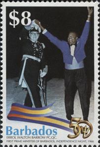Stamp, Errol Walton Barrow PC, QC, Barbados,  