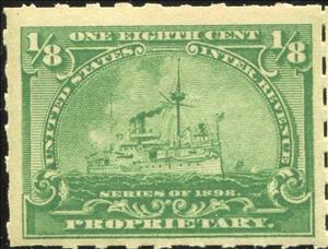 Revenue Stamp, Proprietary/Battleship, United States of America,  , Ships