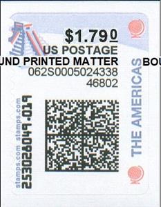 Stamp, Mayan Pyramid, United States of America,  