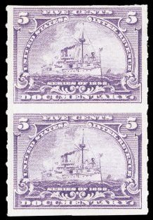Revenue Stamp, Documentary/Battleship, United States of America,  , Ships