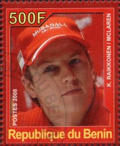 Stamp, K. Raikkonen, Cinderellas,  , Famous People, Formula One, Men, Sports