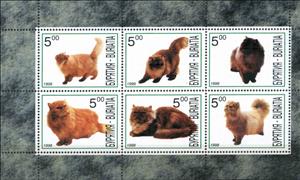 Mini Sheet, Cats, Cinderellas,  , Animals (Fauna), Cats
