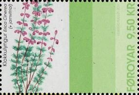 Stamp, Klokkulyngur, Faroe Islands,  , Flowers, Textile, Textile Industry