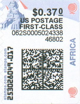 Stamp, Sphinx and Pyramids, United States of America,  
