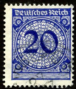 Stamp, Rentenmark, only numeral, German Realm,  , Numbers