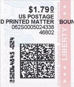 Stamp, Capitol Building and Flag, United States of America,  