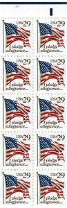 I Pledge Allegiance / Flag Block of 10