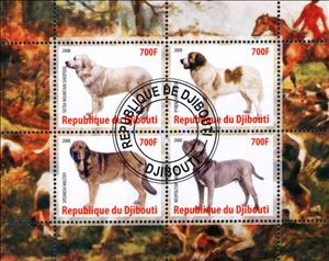 Mini Sheet, Dogs, Cinderellas,  , Animals (Fauna), Dogs