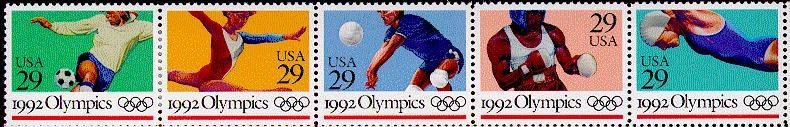 Summer Olympics Strip of 5