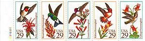 Hummingbirds - Strip of 5