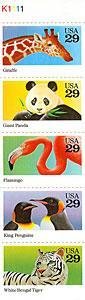 Wild Animals - Strip of 5