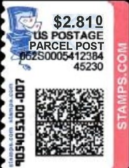 Stamp, Computer and Letters, United States of America,  