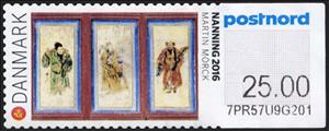 Stamp, Door paintings at Fort Jiayuguan, Denmark,  , Fortresses / Strongholds, Paintings