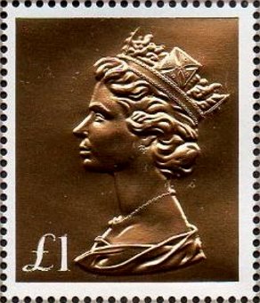 Stamp, Queen Elizabeth II, type Machin, United Kingdom of Great Britain & Northern Ireland,  , Crowns and Coronets, Famous People, Heads of State, Queens, Royalty, Women