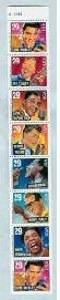 Booklet Pane, American Music Series Strip of 7, United States of America,  