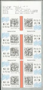 Booklet Pane, Neopostage, United States of America,  