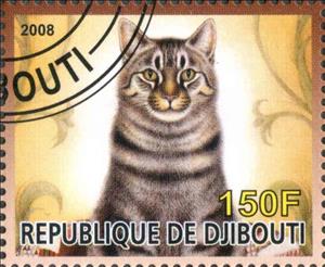 Stamp, Cat, Cinderellas,  , Animals (Fauna), Cats