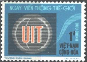 Stamp, UIT Emblem, Vietnam, South,  , Seals (Emblems), Telecommunication, U.I.T.