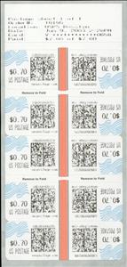 Booklet Pane, Neopostage, United States of America,  