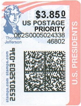 Stamp, Thomas Jefferson, United States of America,  