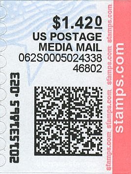 Stamp, Flag and Star, United States of America,  