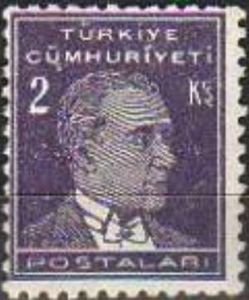 Stamp, Kemal Atatürk, Turkey,  , Famous People, Heads of State, Men, Politicians, Revolutionaries, Государственный деятель