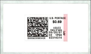 Stamp, IBM Pitney Bowes, United States of America,  
