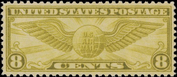 Stamp, Winged Globe, United States of America,  
