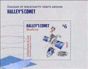 Souvenir Sheet, Halley's Comet, Niuafo'ou,  , Comets