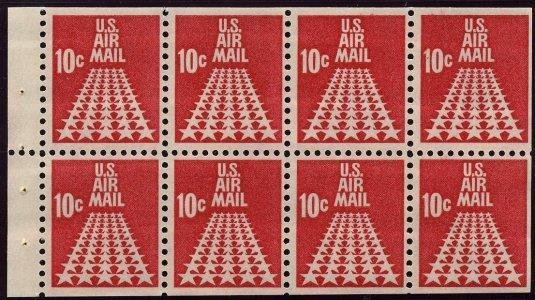 Booklet Pane, 50-Star Runway, United States of America,  