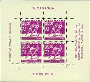 Souvenir Sheet, Boxing, Nicaragua,  , Boxing, Sports